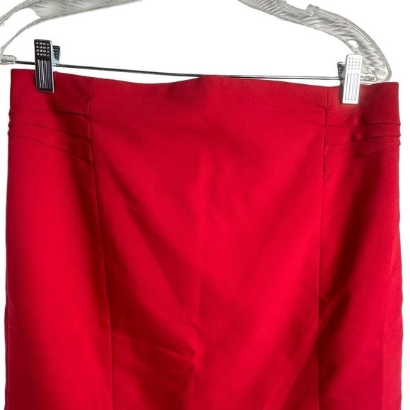 Express Women's Red Pencil Skirt Size 10 Knee Length Solid - Picture 3 of 11